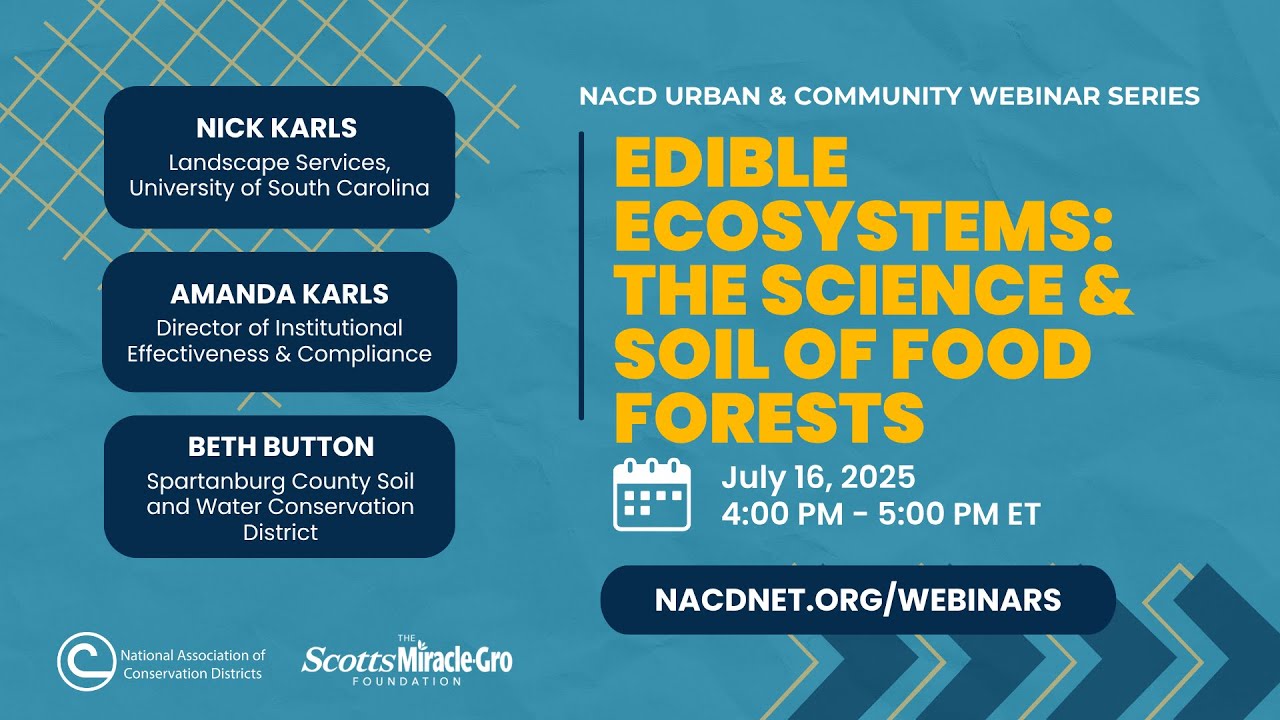Edible EcoSystems: The Science & Soil of Food Forests - Urban and Community Webinars