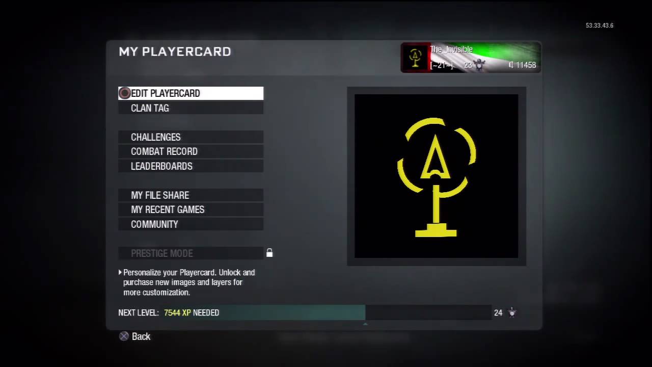 Chopper Gunner Emblem in Black Ops