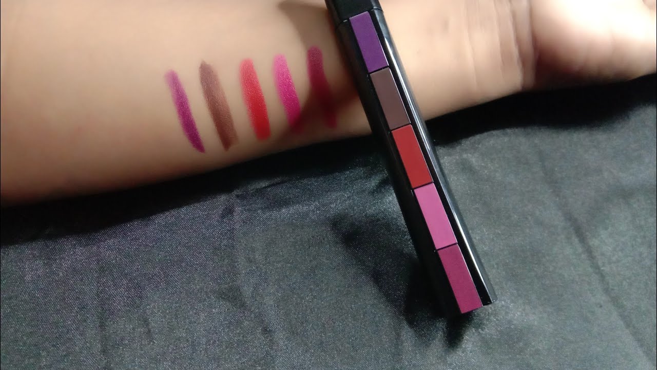 hillary rhoda 5 in 1 steps matte lipstick honest review + demo(हिंदी मे)