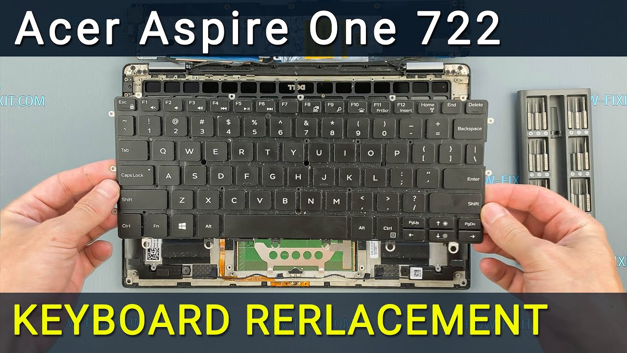 Замена клавиатуры на ноутбуке Acer Aspire One 722
