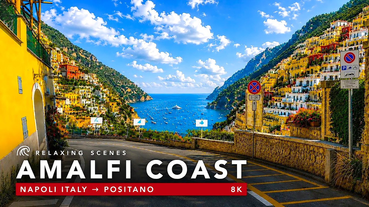 Driving the Amalfi Coast 🇮🇹 - Naples to Positano in 8K HDR Dolby Vision