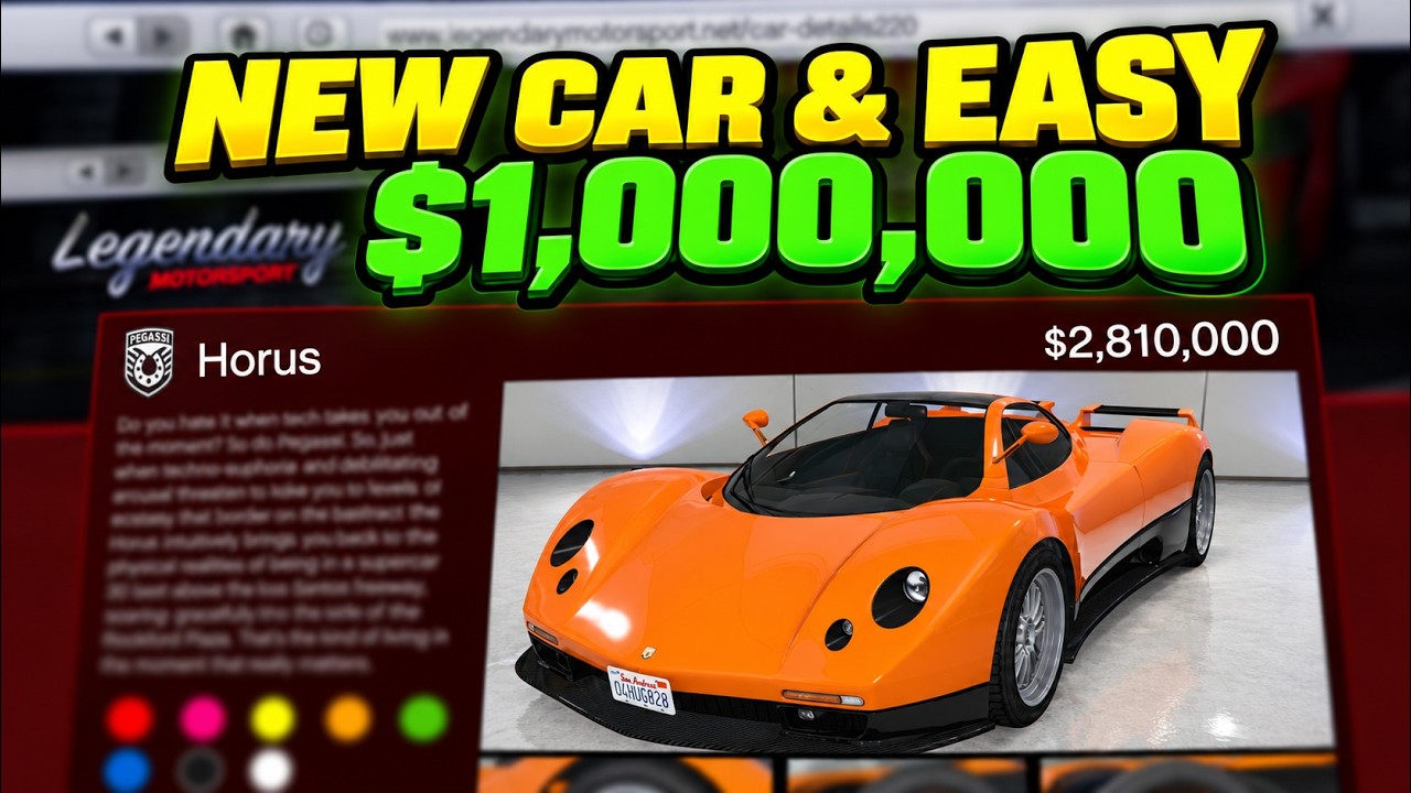 НОВАЯ МАШИНА и ЛЕГКИЙ $1 000 000 в GTA Online