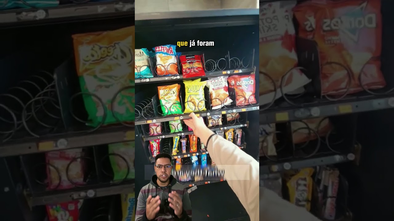 Quanto uma m&aacute;quina de venda autom&aacute;tica rende em uma semana ? #vendingmachine #curiosidades #shorts