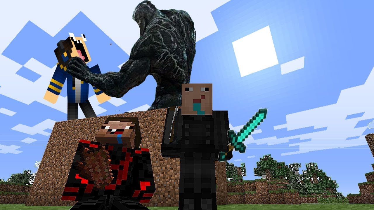 VENOM ATACA A HERMANOS NOOB MINECRAFT TROLL