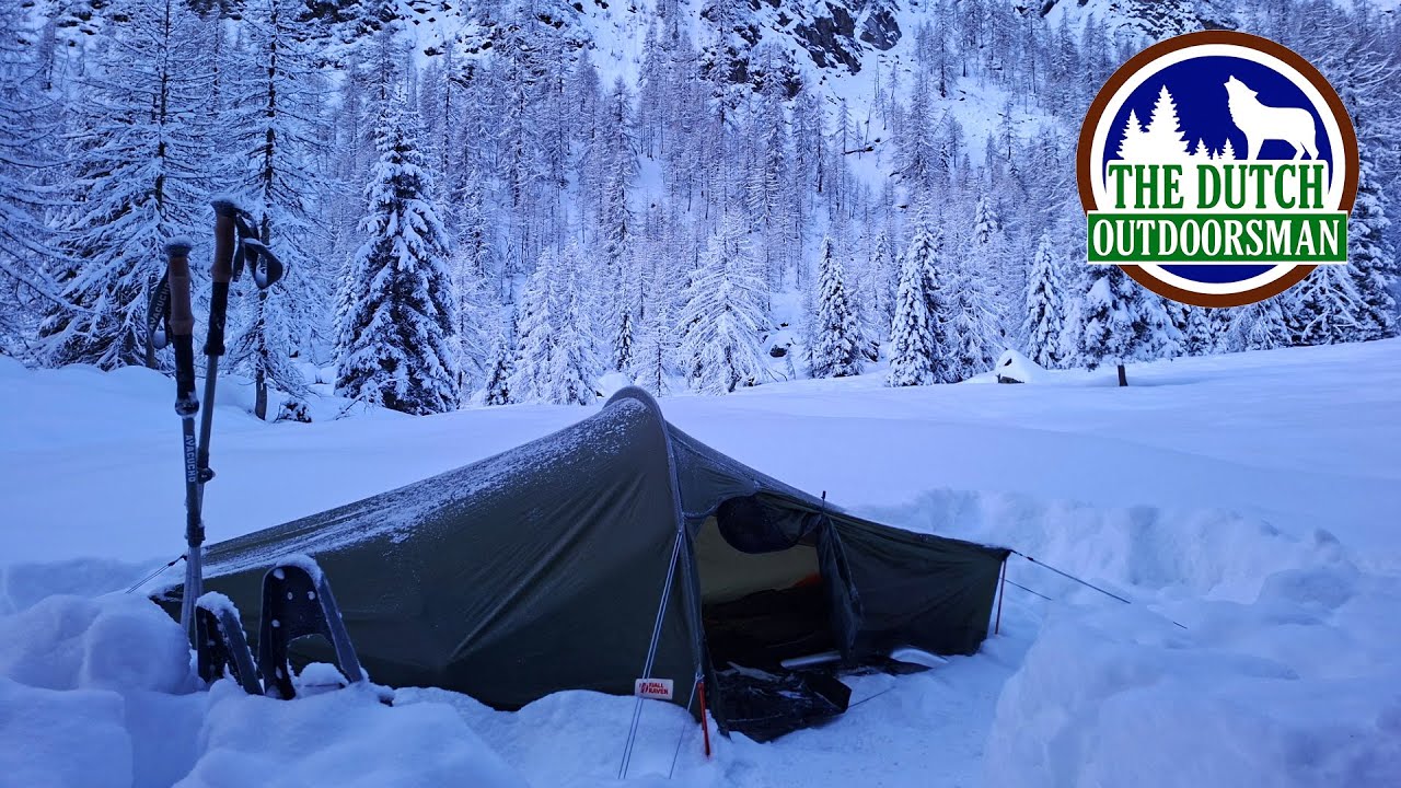 Winter Camping Alone in the Mountains! 🏔