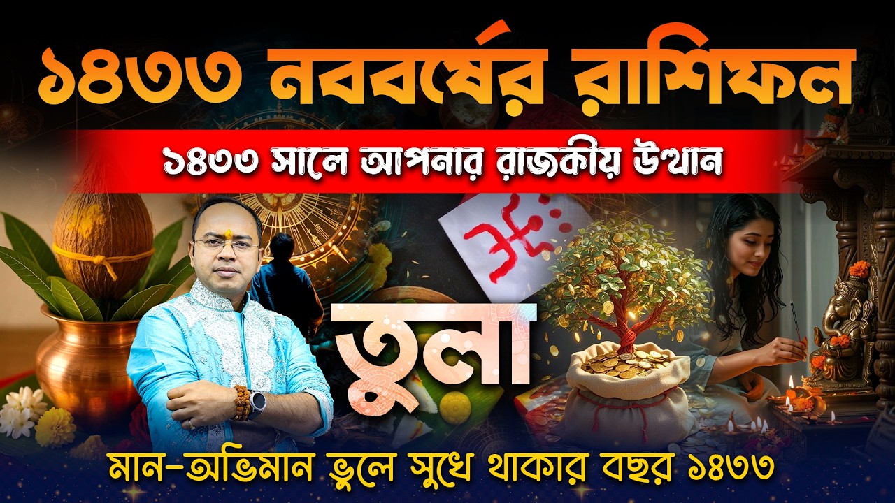 তুলা রাশি ১৪৩৩ কেমন যাবে? | Tula Rashi 1433 Bengali Horoscope | জীবনে কি বড় পরিবর্তন আসবে?