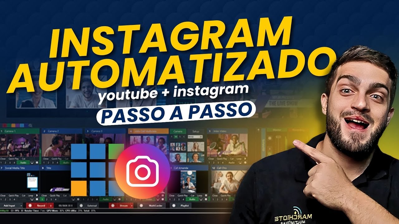 vMix | Instagram AUTOMATIZADO! YOUTUBE + INSTAGRAM