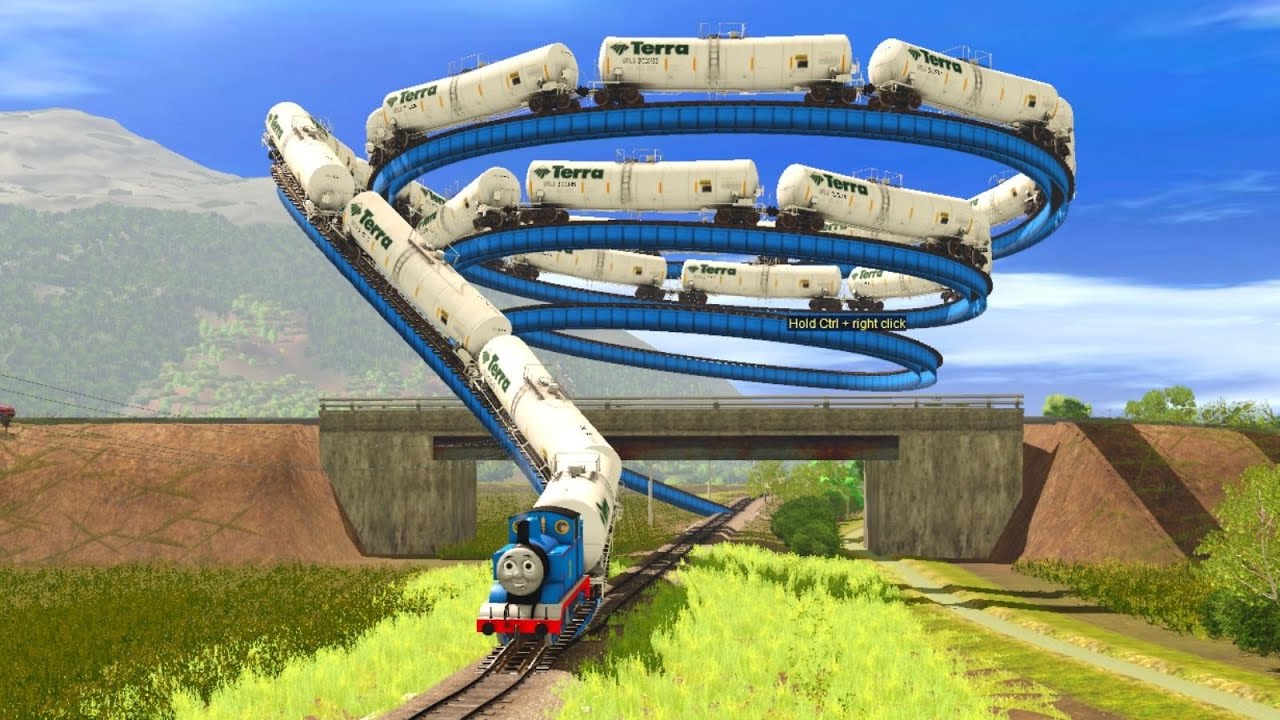 Kereta Thomas Berputar Di Rel Obat Nyamuk | Thomas's Train Turns On The Mosquito Repellent