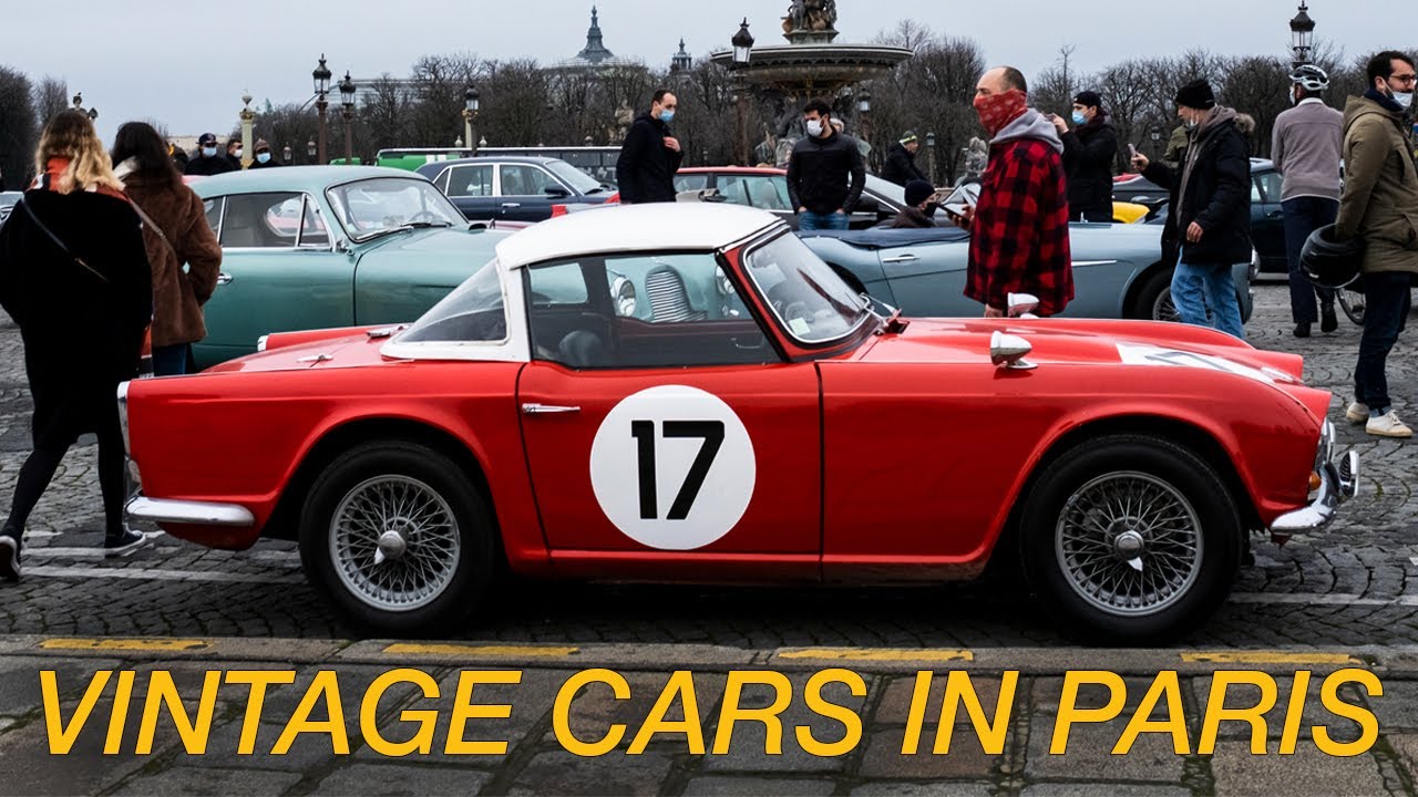 POV Street Photography: Beautiful Classic Cars on the Streets of Paris for Traversée de Paris