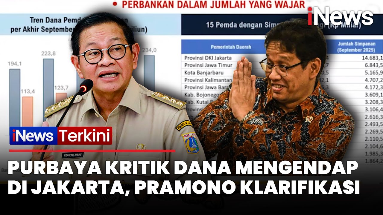 Purbaya Soroti Dana DKI Jakarta Mengendap Rp14 T, Pramono: Biasa Terjadi Lonjakan di Akhir Tahun
