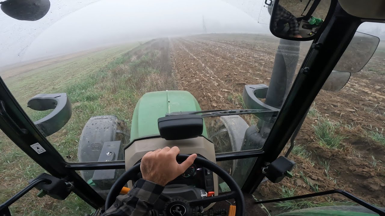 Tractor-vlog-John Deere 5100M-Plug-kverneland cu 4 brazde-La arat pentru porumbul anul 2026 ep3