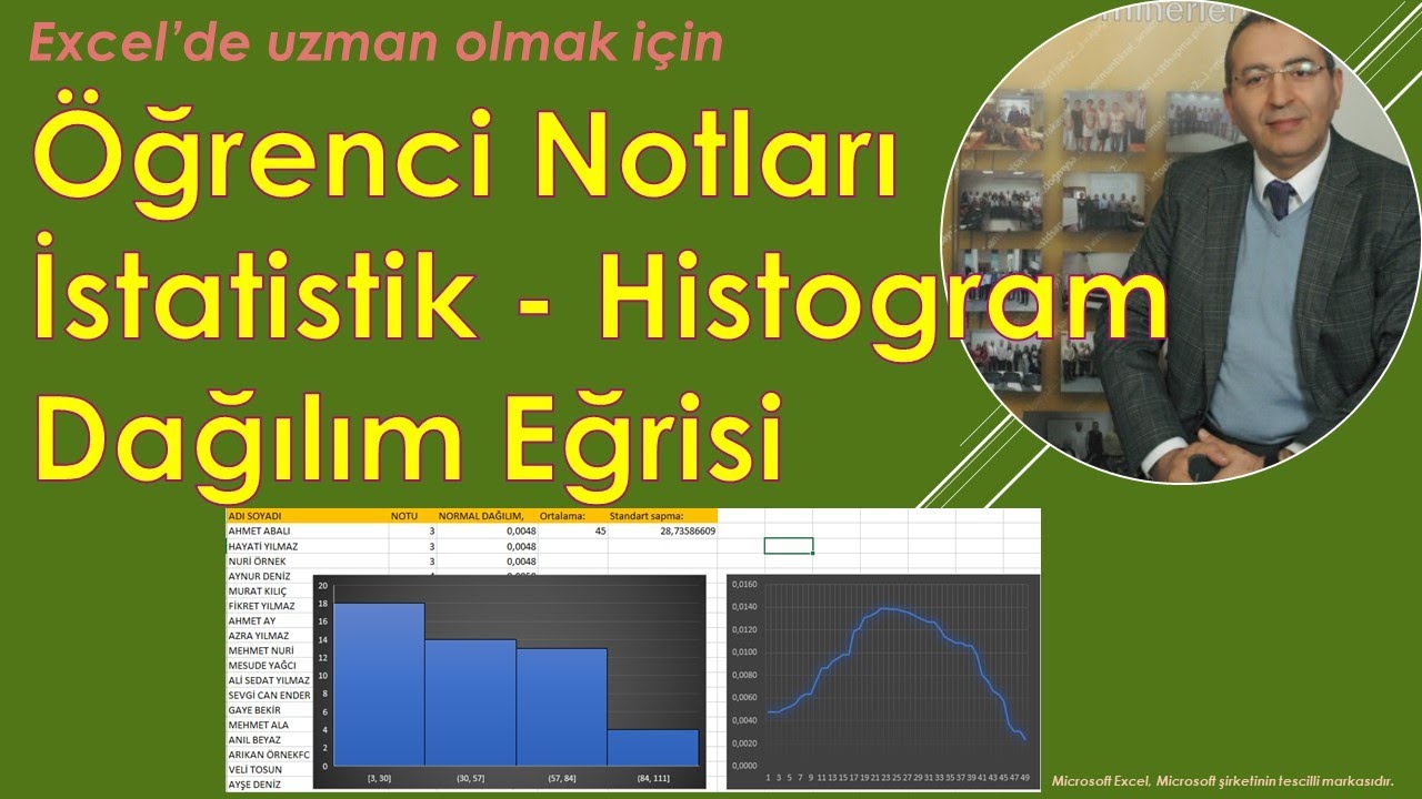 Excel Histogram - Dağılım Eğrileri