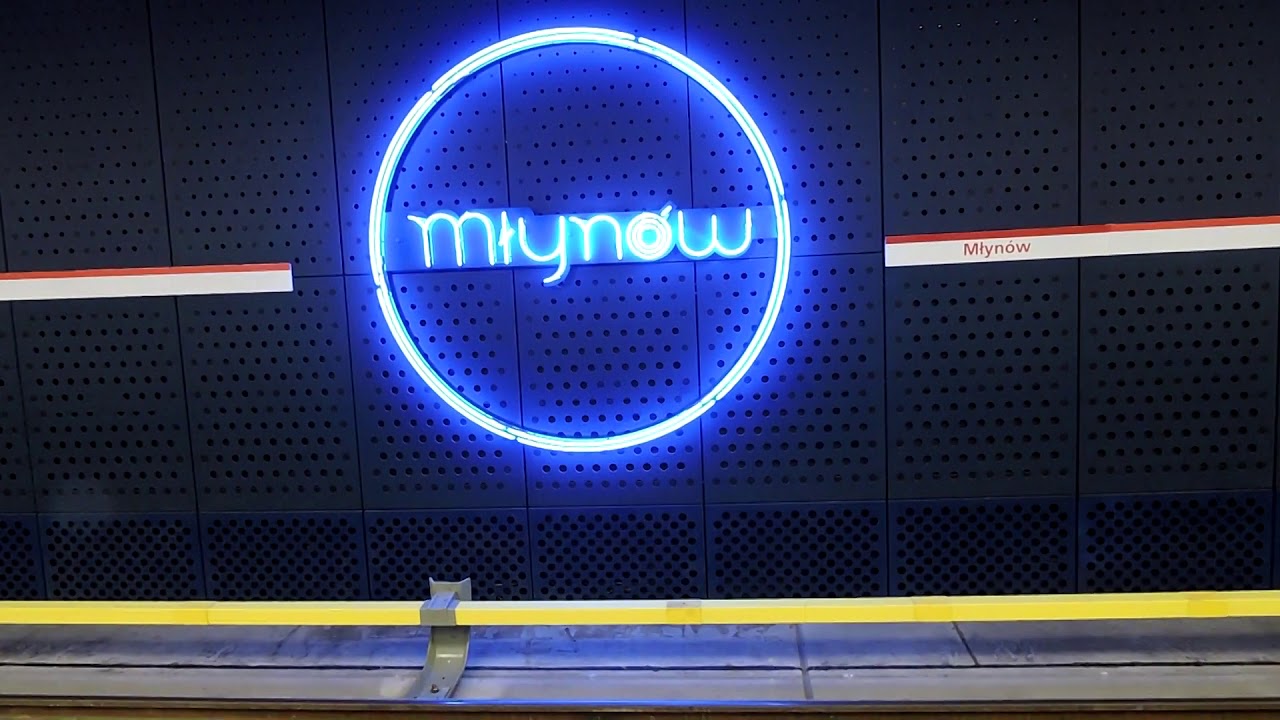 METRO WARSZAWA stacja MŁYNÓW | Warsaw metro station Mlynow