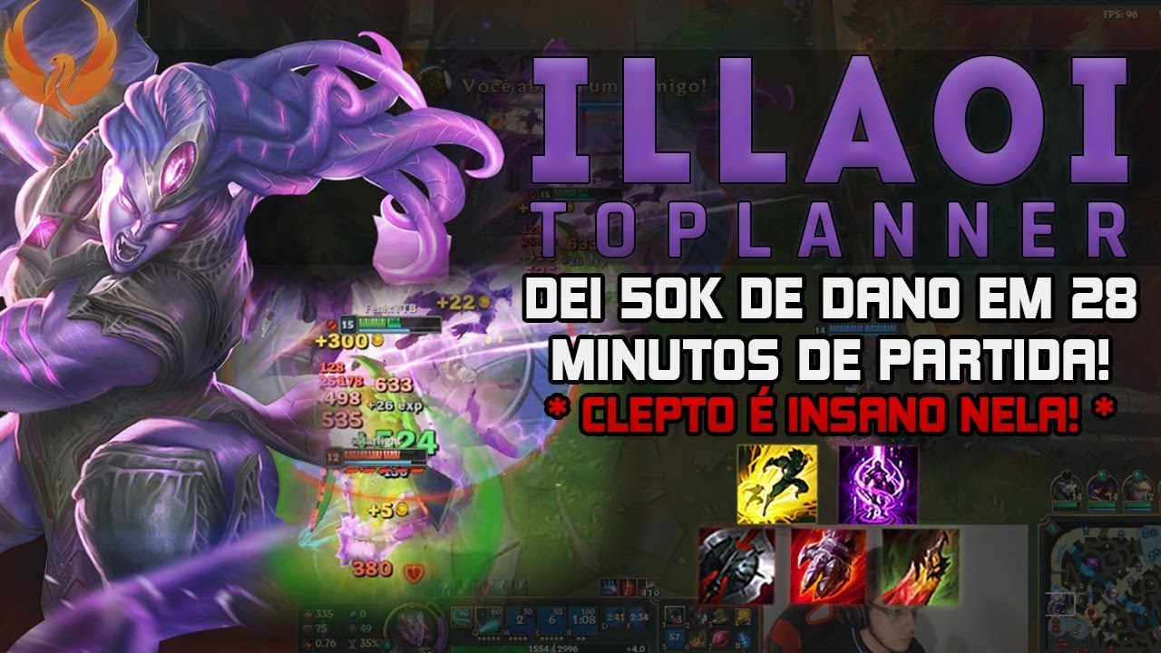 DEI 50K DE DANO EM 28 MINUTOS DE PARTIDA! *CLEPTO É INSANO NELA* - ILLAOI TOP GAMEPLAY [PT-BR]