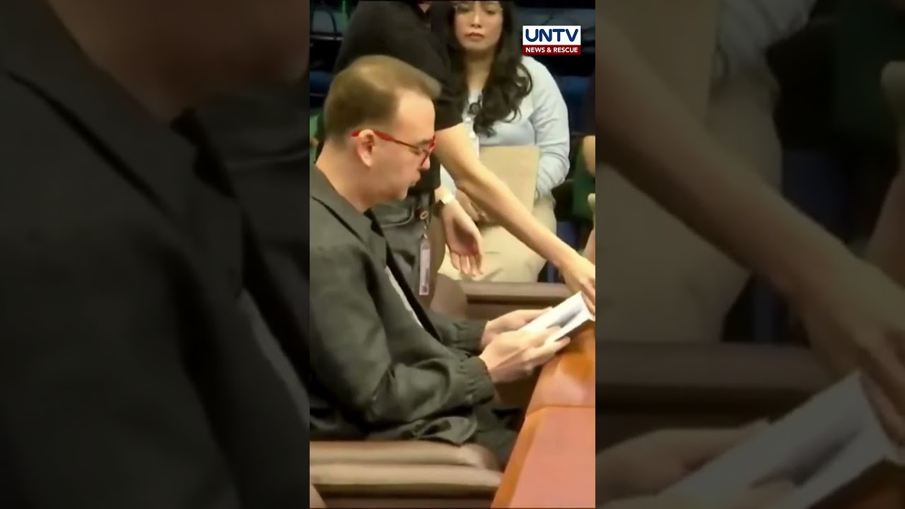 Sen. Alan Cayetano at Senate Blue Ribbon Committee hearing