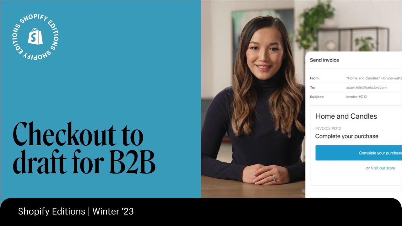 Streamline the order process with checkout to draft for B2B on Shopify