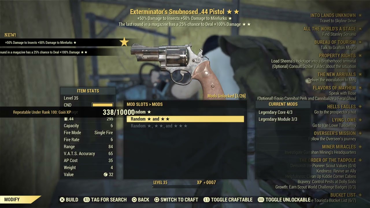 Fallout 76 - Steel Reign - Gold Star Crafter