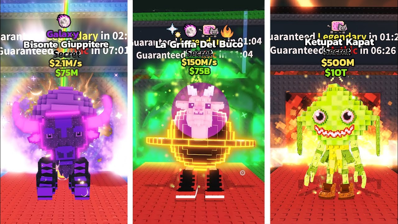 ROBLOX  I Unlock Every New Galaxy Secret Brainrots - Steal a Brainrot - Tung Tung Tung Sahur