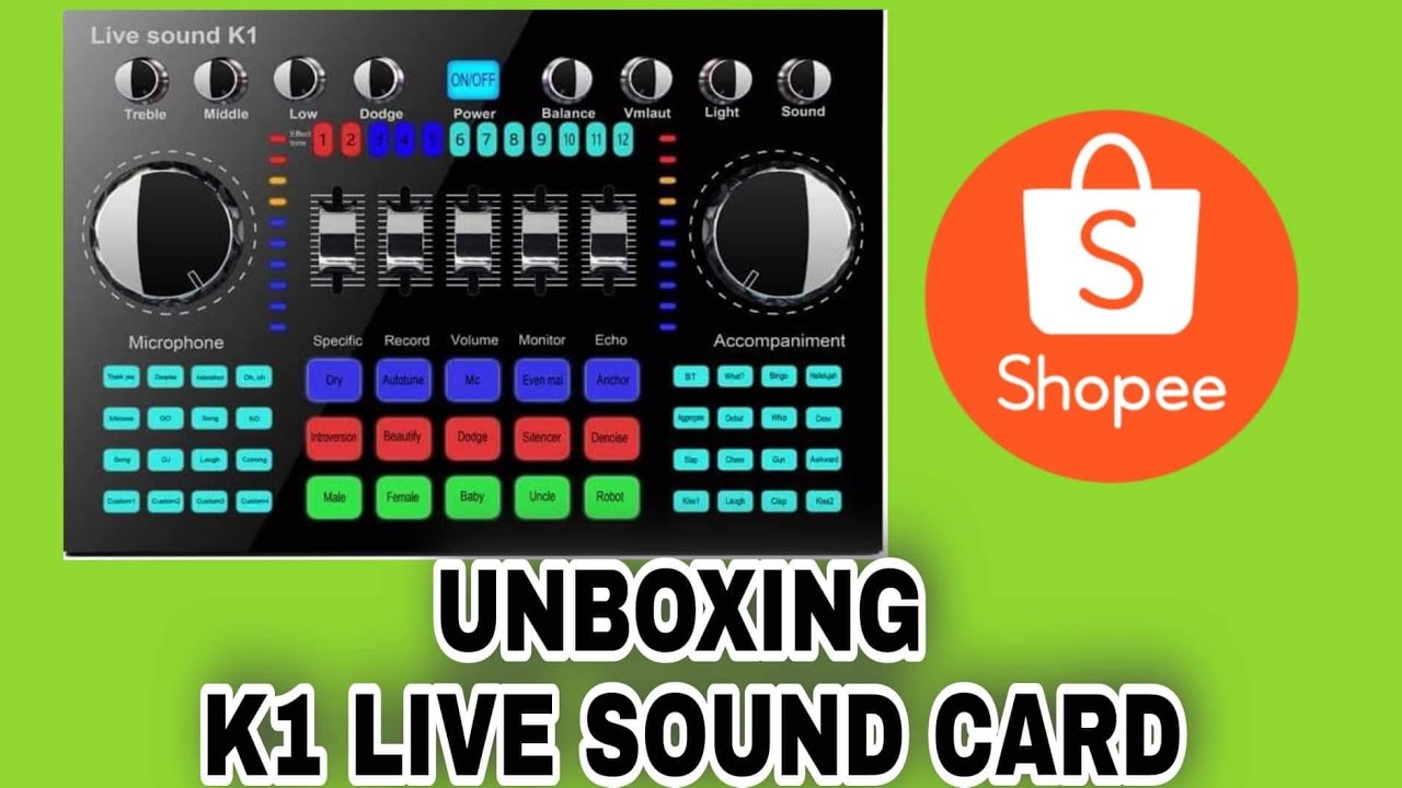 UNBOXING K1 LIVE SOUND CARD