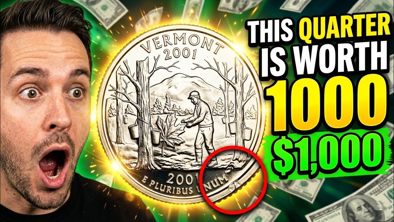 👉Most Valuable 2001 Vermont Quarter Coins Worth Thousands😲 Check Your Change Now🇺🇸