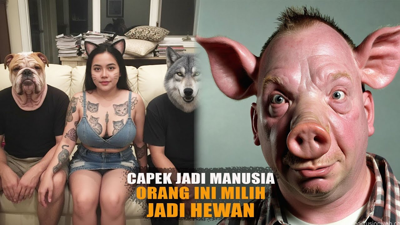 Kisah Nyata!! 7 Orang Ini Lebih Suka Jadi Hewan Daripada Manusia!!