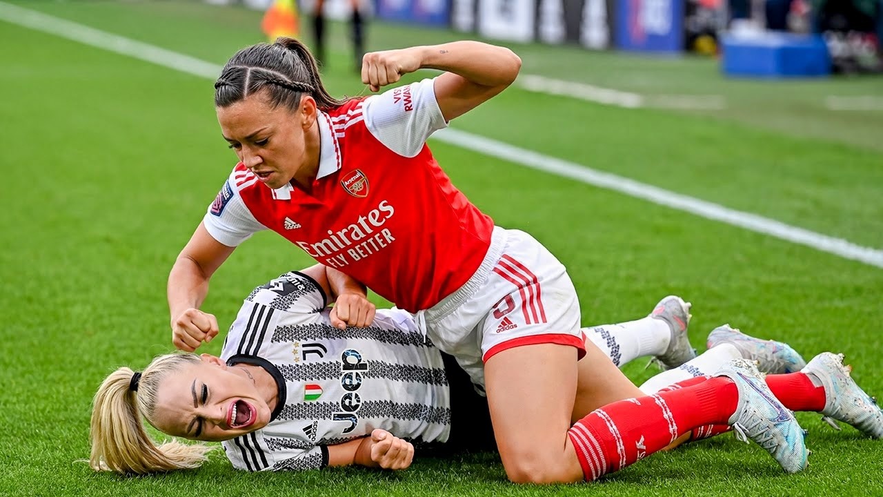 Most BRUTAL Moments in Women&rsquo;s Football (GONE TOO FAR)