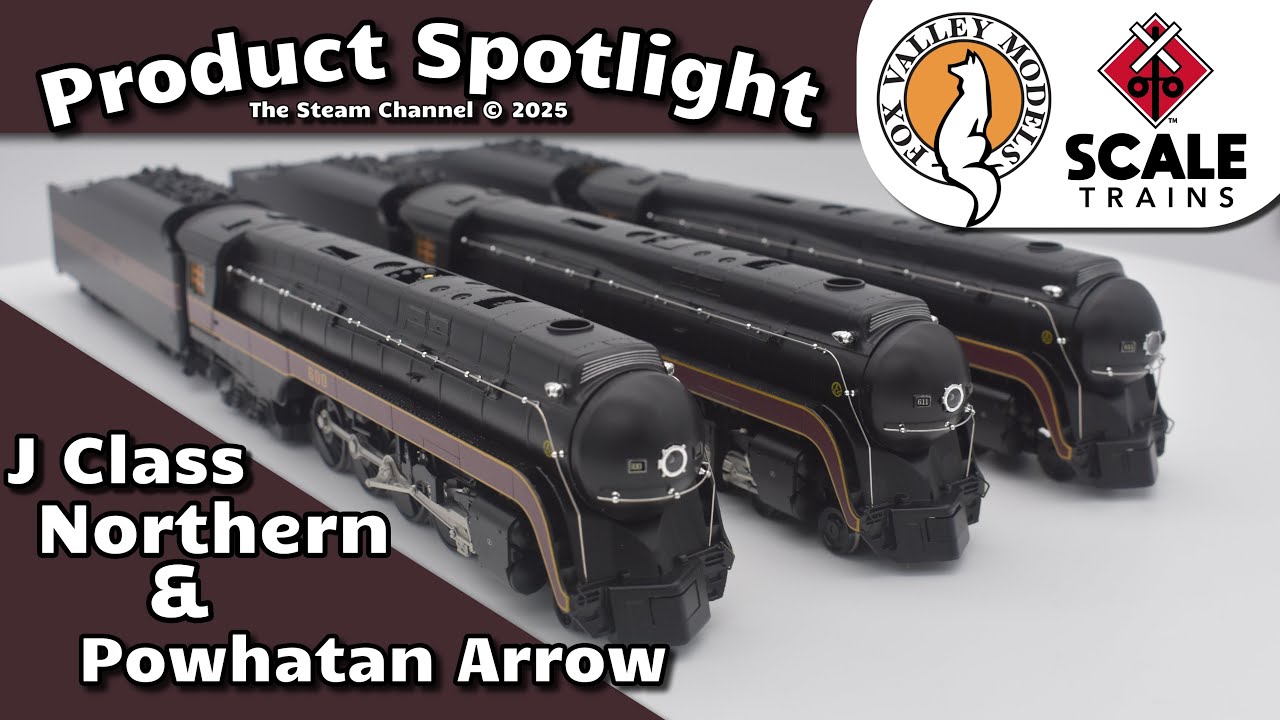 Product Spotlight | N&W J Class Northern & Powhatan Arrow Set | LokSound 5 Sound | Fox Valley Models
