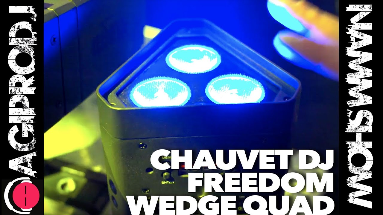 CHAUVET DJ Freedom Wedge Quad Battery Wireless Uplight/Par First Look - NAMM 2020 | agiprodj.com