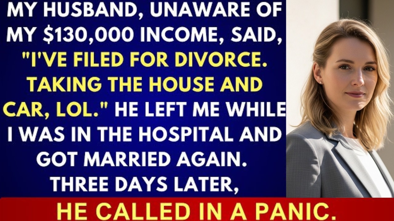 My Husband Didn’t Know I Earned $130K a Year—He Divorced Me While I Was Hospitalized
