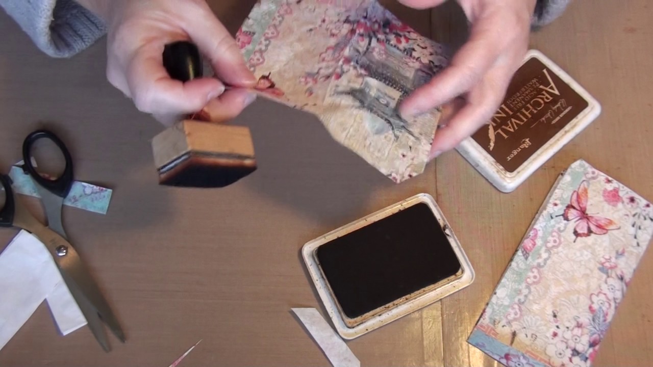 Making your own glassine bags with tracing paper
