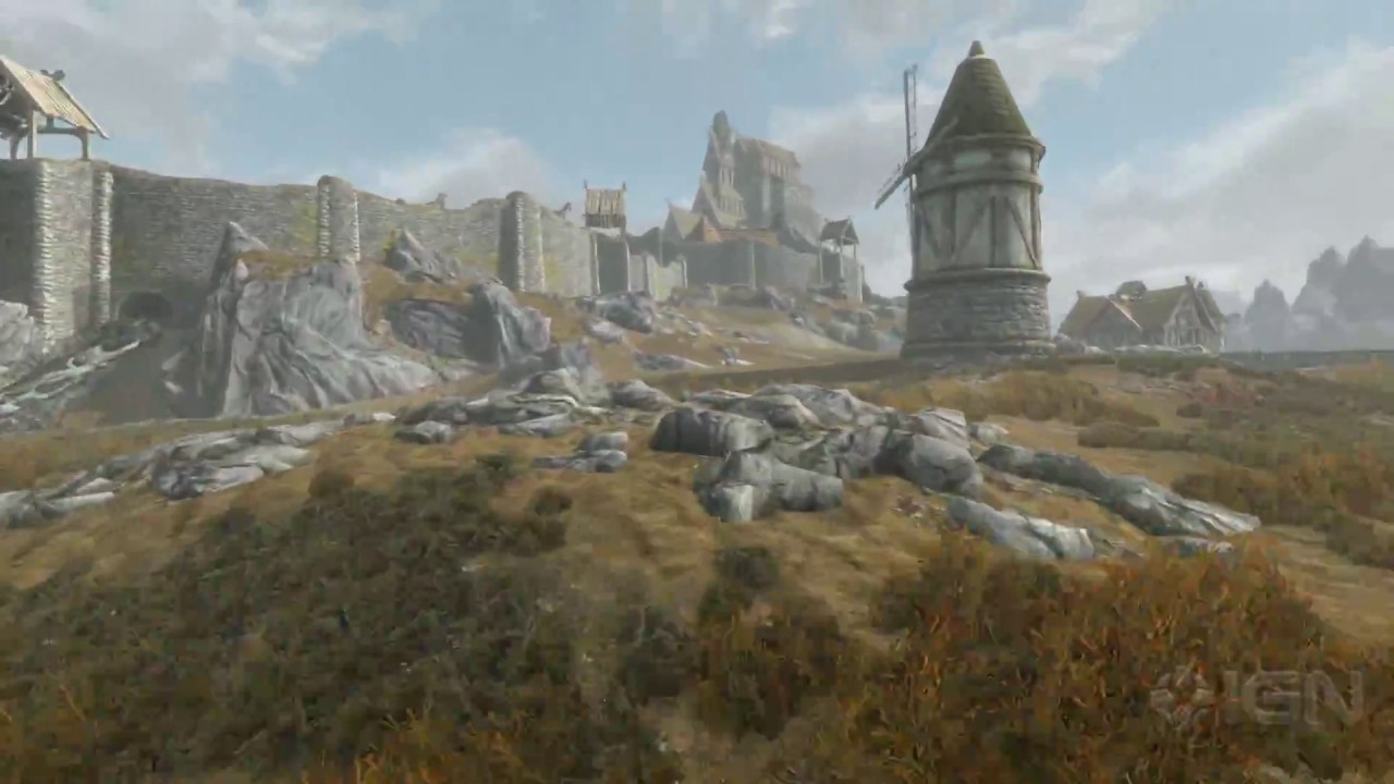 Flying Over the Skyrim Map in 1080p 60FPS