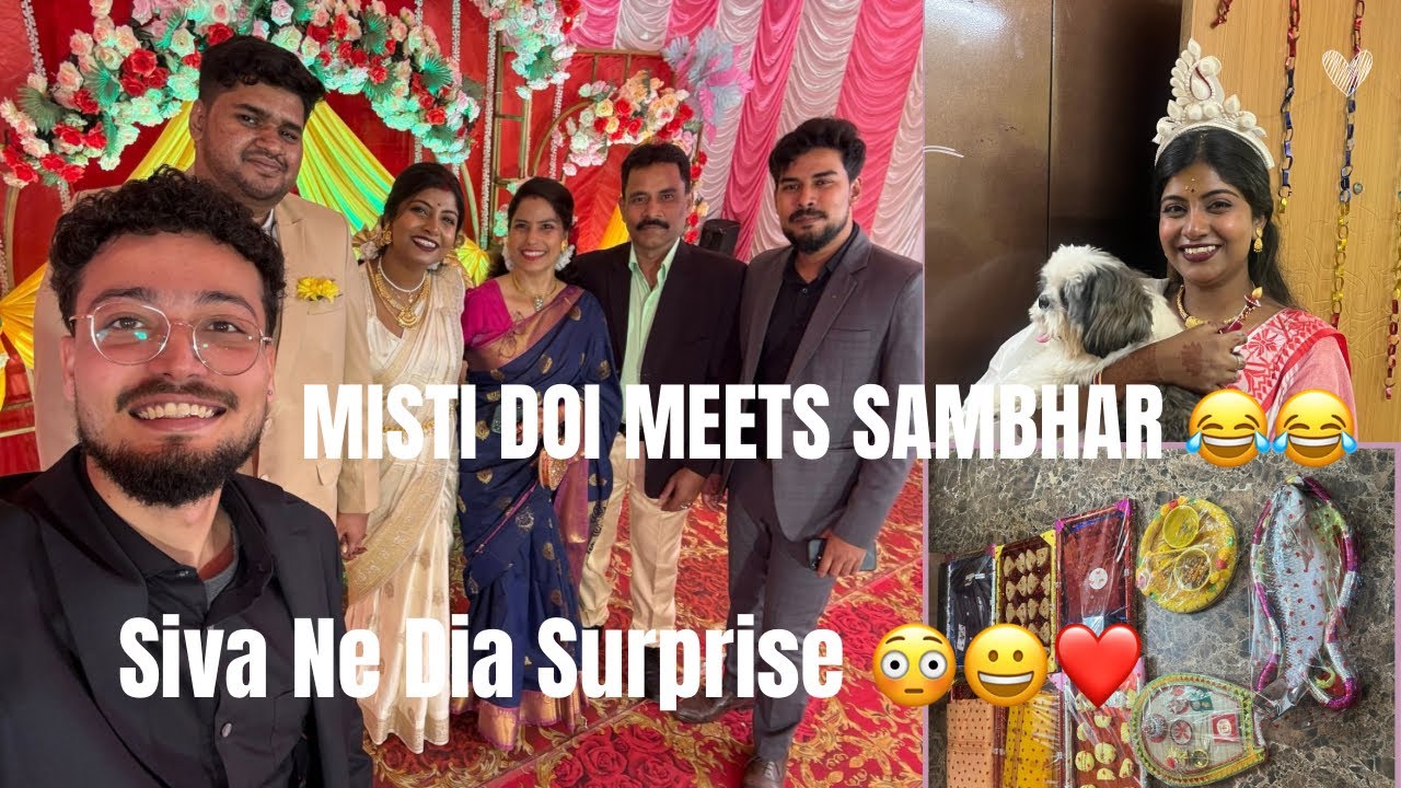 Jab Bengali Family Ki Shaadi Ho South Indian Dulhe Ke Sath 😍| Misti Doi Meets Sambar | Wedding Vlog 