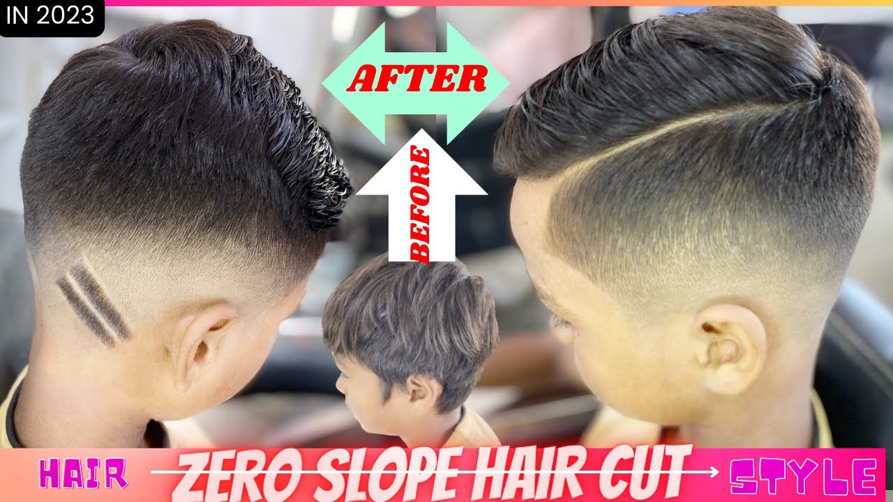 New zero slope haircut two side hairstyle full tutorial video 2023💈🔥
