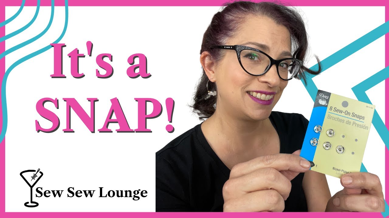 How to Hand Sew a Snap Button (Simplicity 8133)
