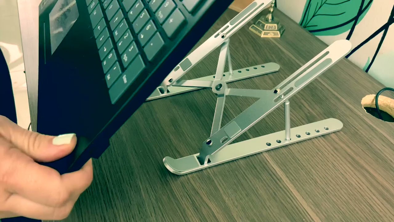 Suporte para laptop, port&aacute;til dobr&aacute;vel de alum&iacute;nio ajust&aacute;vel!
