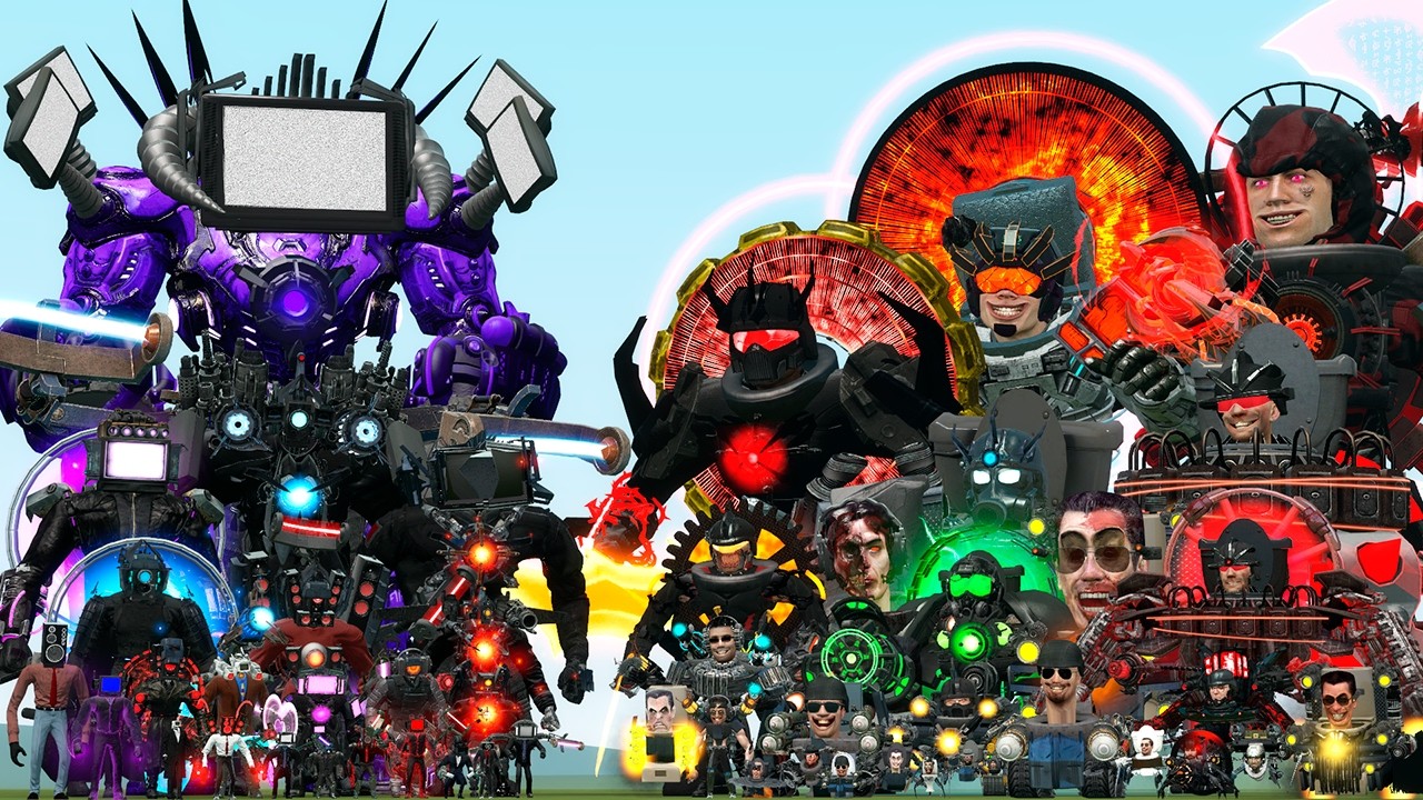 ULTRA TV DRILL TITAN UPGRADED VS ASTRO FREEZETHROWER SKIBIDI BOSS (Garry's Mod)