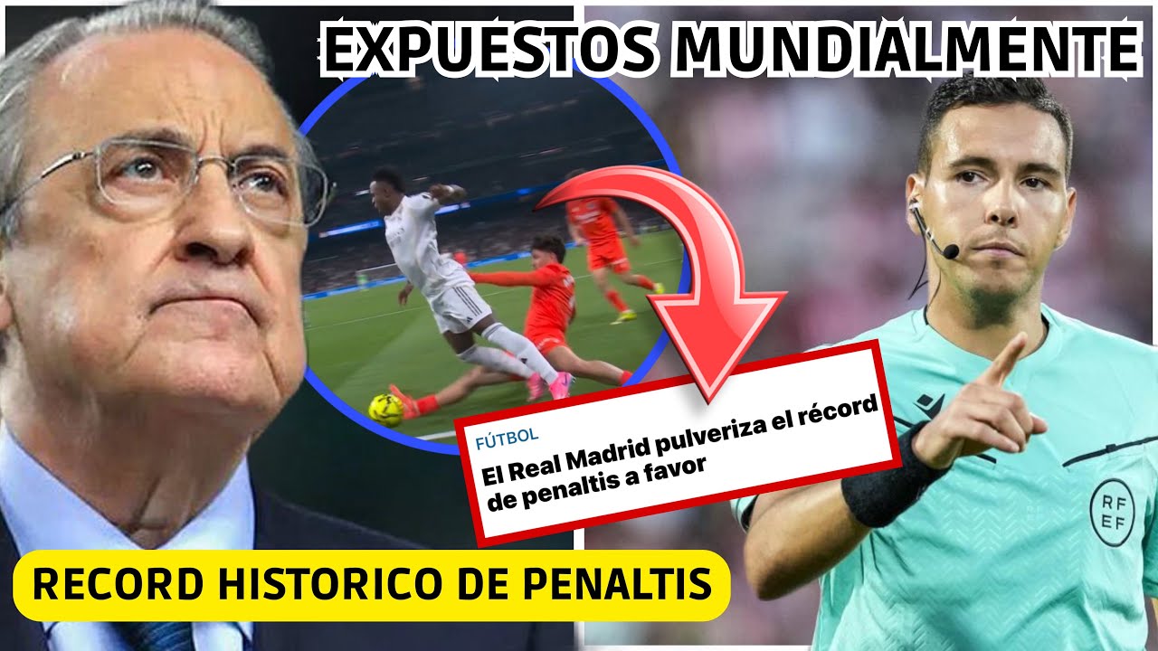💥 EL VAR EXPUESTO MUNDIALMENTE por EL PISCINAZO de VINICIUS! RECORD HISTORICO de PENALTIS al MADRID