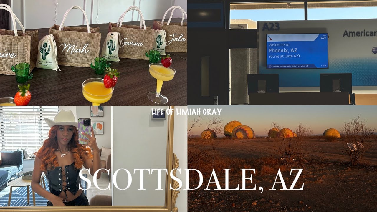 Scottsdale, AZ 🌵|  HOWDYYYYY GIRL | Horseback Riding 🐴| Hot air balloon ride 🎈| GIRLS TRIP