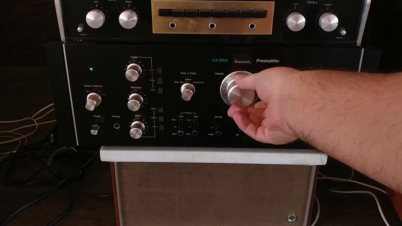 Sansui CA-2000 Preamplifier Demo