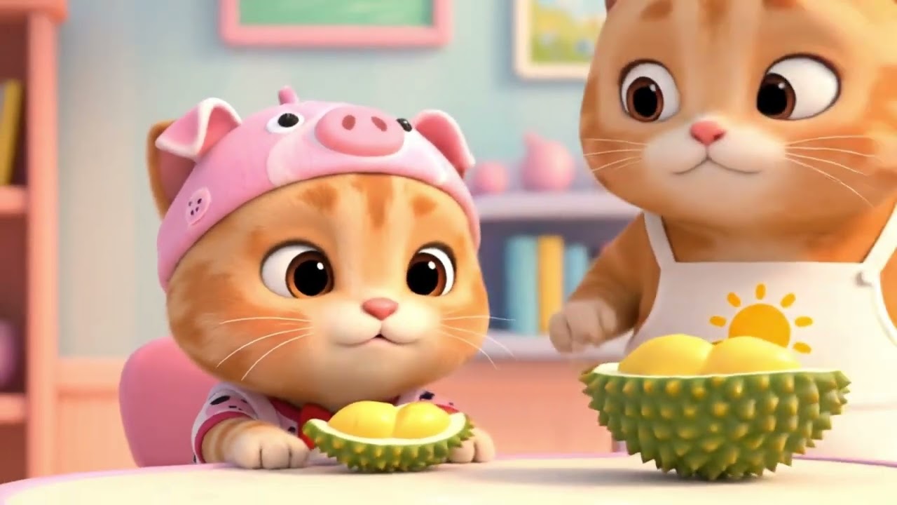 An Adorable Ginger Kitten Falls for Durian…While Mama Cat Strongly Disagrees | cute cats #catvideos