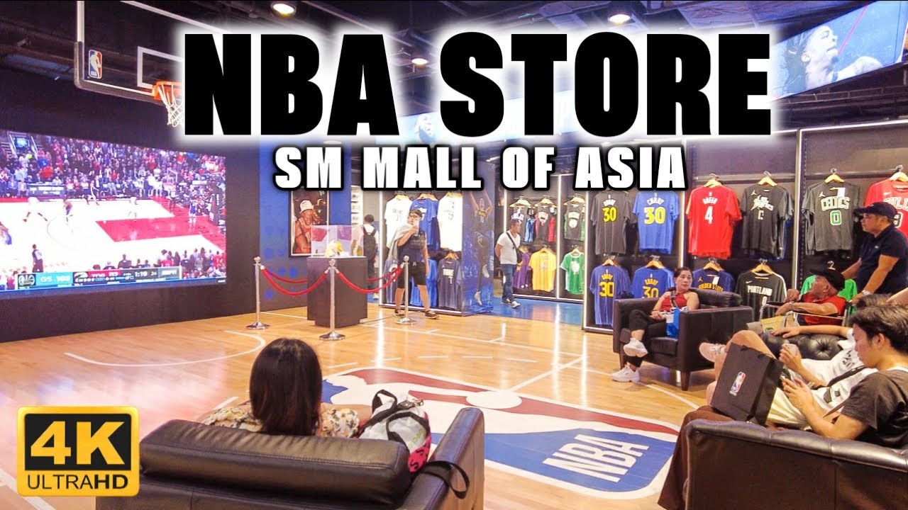 [4K] Inside the Biggest NBA STORE in the PHILPPINES! Only Here At SM MALL OF ASIA!