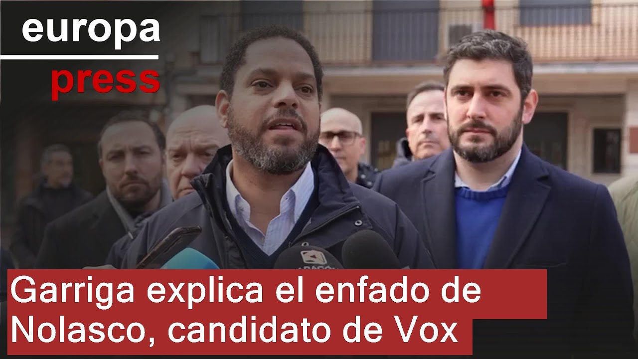 Garriga responde a Azcón por qué el candidato de Vox, Alejandro Nolasco, está enfadado