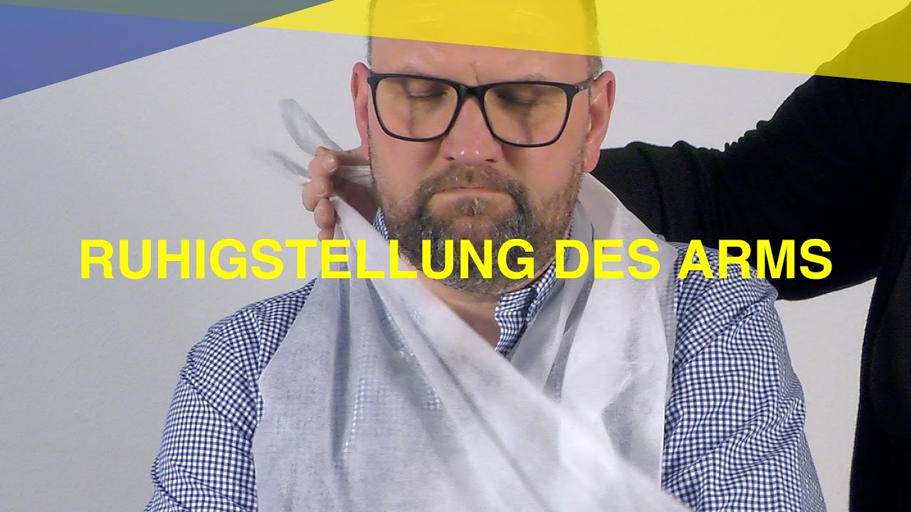 Ruhigstellung des Arms | M-A-U-S Erste Hilfe Kurs | Video Tutorial
