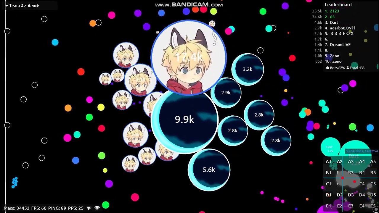 Agar.io 100k mass Def