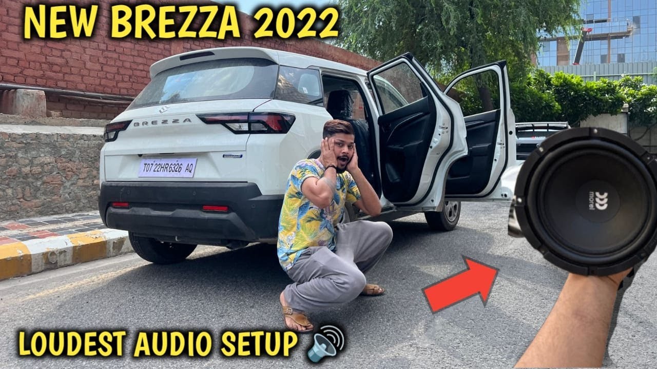 MY BREZZA 2022 GOT TOP MODEL MUSIC SYSTEM 🔥 OEM भी FAIL है 🔈NEW BREZZA LXI MODIFIED AUDIO SETUP 😳