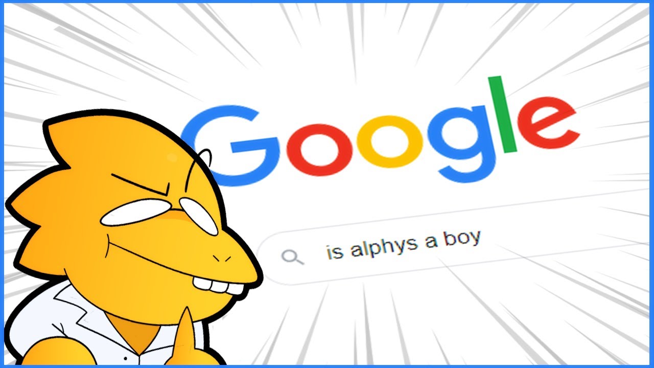 Alphys Googles Herself