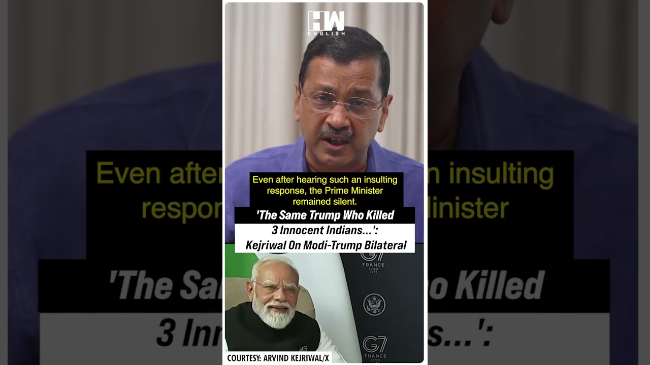 #Shorts | &bdquo;Ten sam Trump, kt&oacute;ry zabił 3 niewinnych Hindus&oacute;w...&rdquo;: Kejriwal o spotkaniu Modi-Trump ...