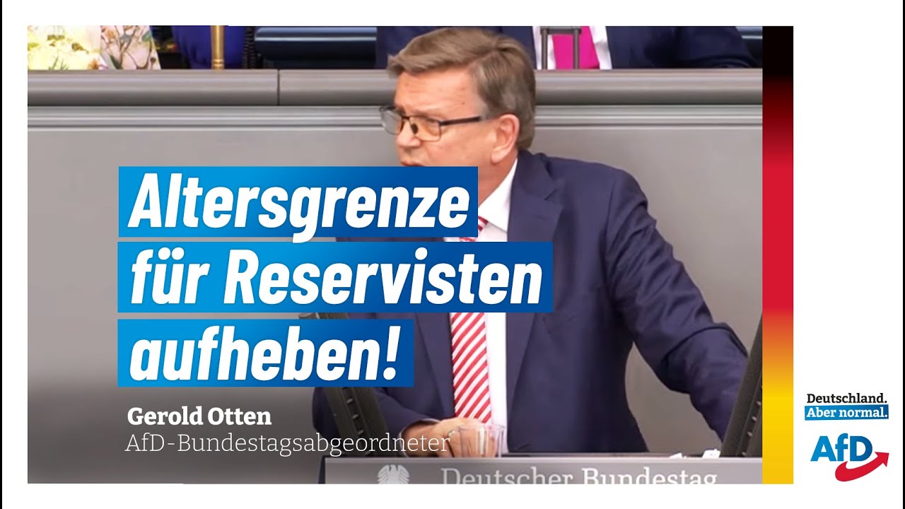 Altersgrenze f&uuml;r Reservisten aufheben!