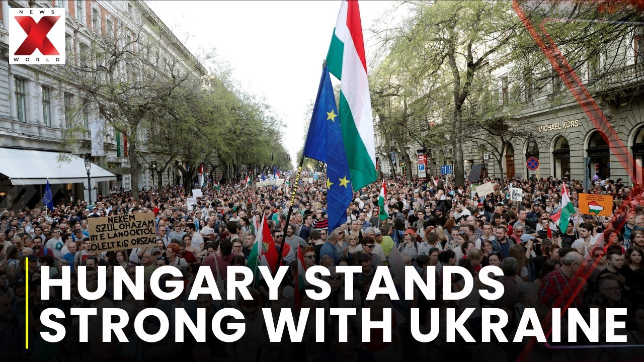 Hungarians Rally for Ukraine as War Nears Fourth Anniversary | NewsX World