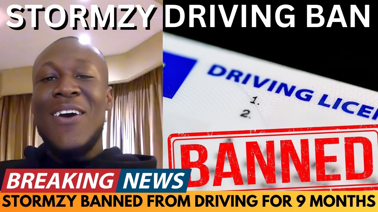 BREAKING NEWS: FAMOUS BRITISH RAPPER STORMZY BANNED FROM DRIVING FOR 9 MONTHS